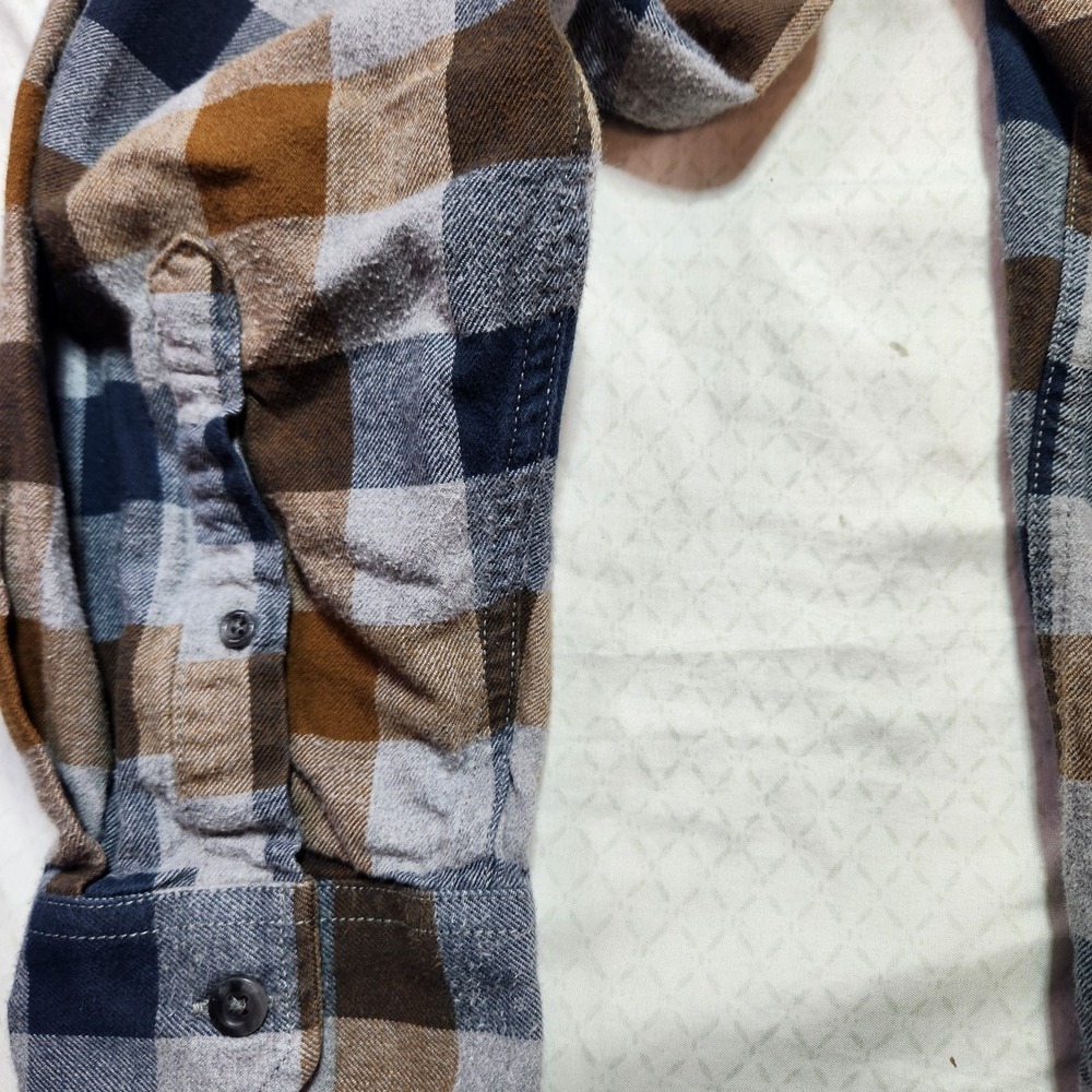 Eddie Bauer Classic Fit Plaid Flannel Button Down Shirt Mens Size 2XL - Picture 10 of 12